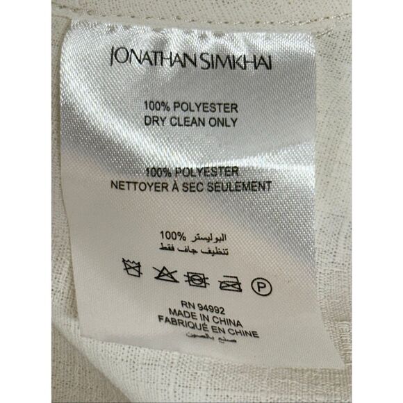 JONATHAN SIMKHAI LOCHLYN EMBROIDERED PAISLEY PUFF SLEEVE TOP in Ivory NWT Size S - Picture 10 of 10